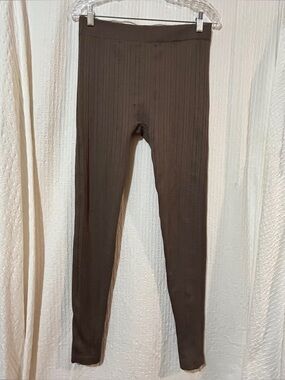 NEW MAURICES LEGGINGS - Women’s Brown TEXTURED - SOFT - Stretchy - L/XL